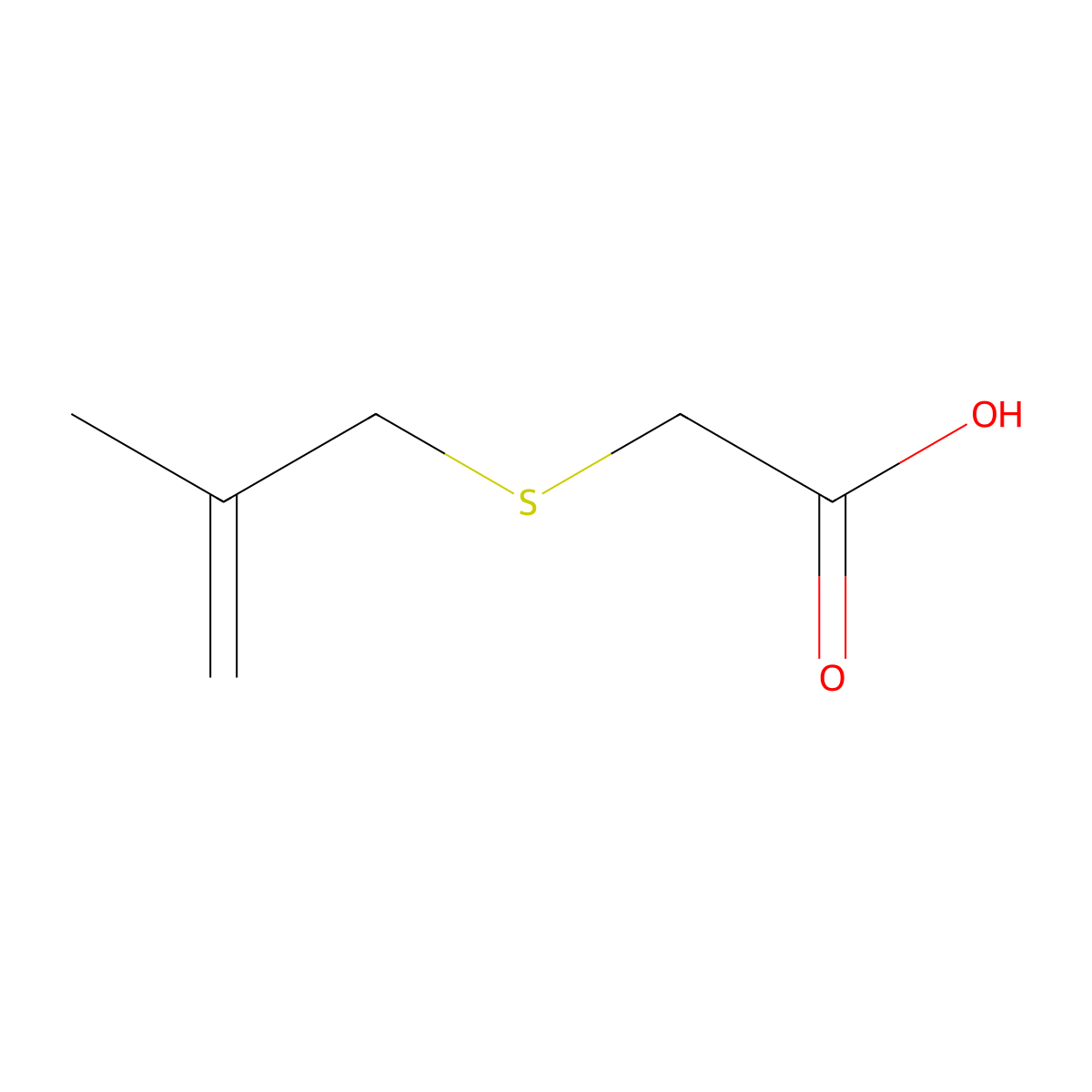 2-[(2-Methylprop-2-en-1-yl)sulfanyl]acetic acid molecular structure, CAS 861065-95-4