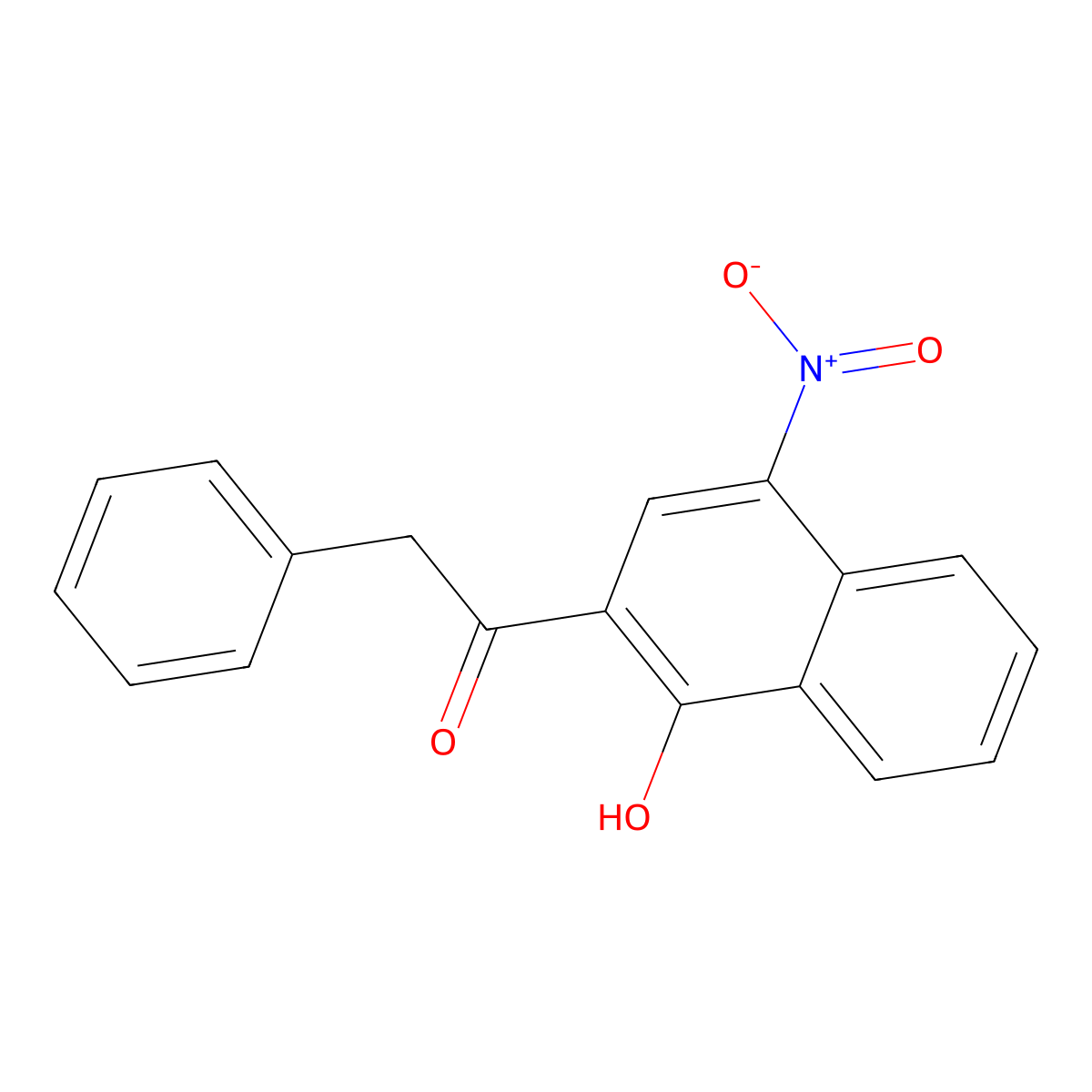 1-(1-Hydroxy-4-nitronaphthalen-2-yl)-2-phenylethanone molecular structure, CAS 861068-37-3