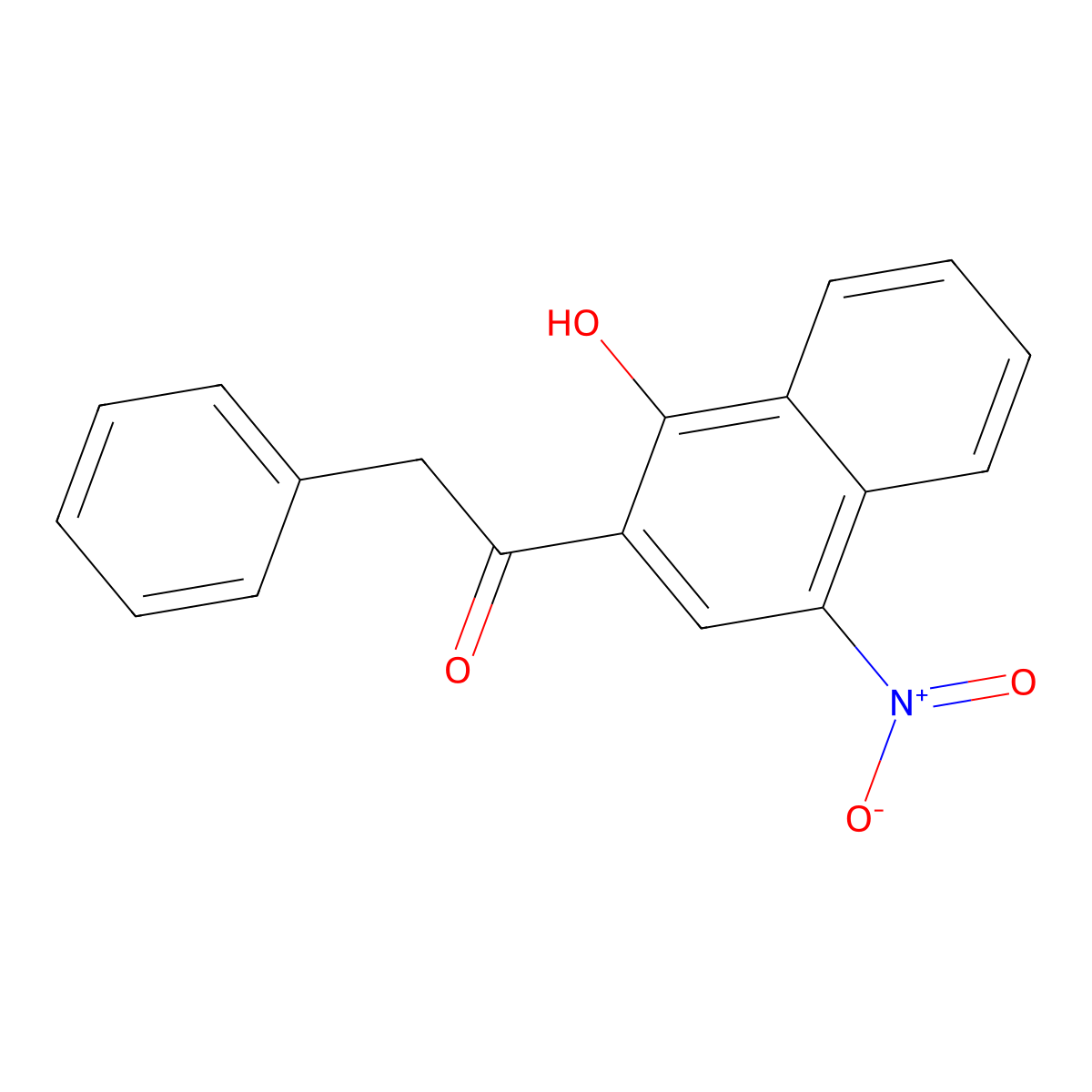 1-(1-Hydroxy-4-nitronaphthalen-2-yl)-2-phenylethanone molecular structure, CAS 861068-37-3