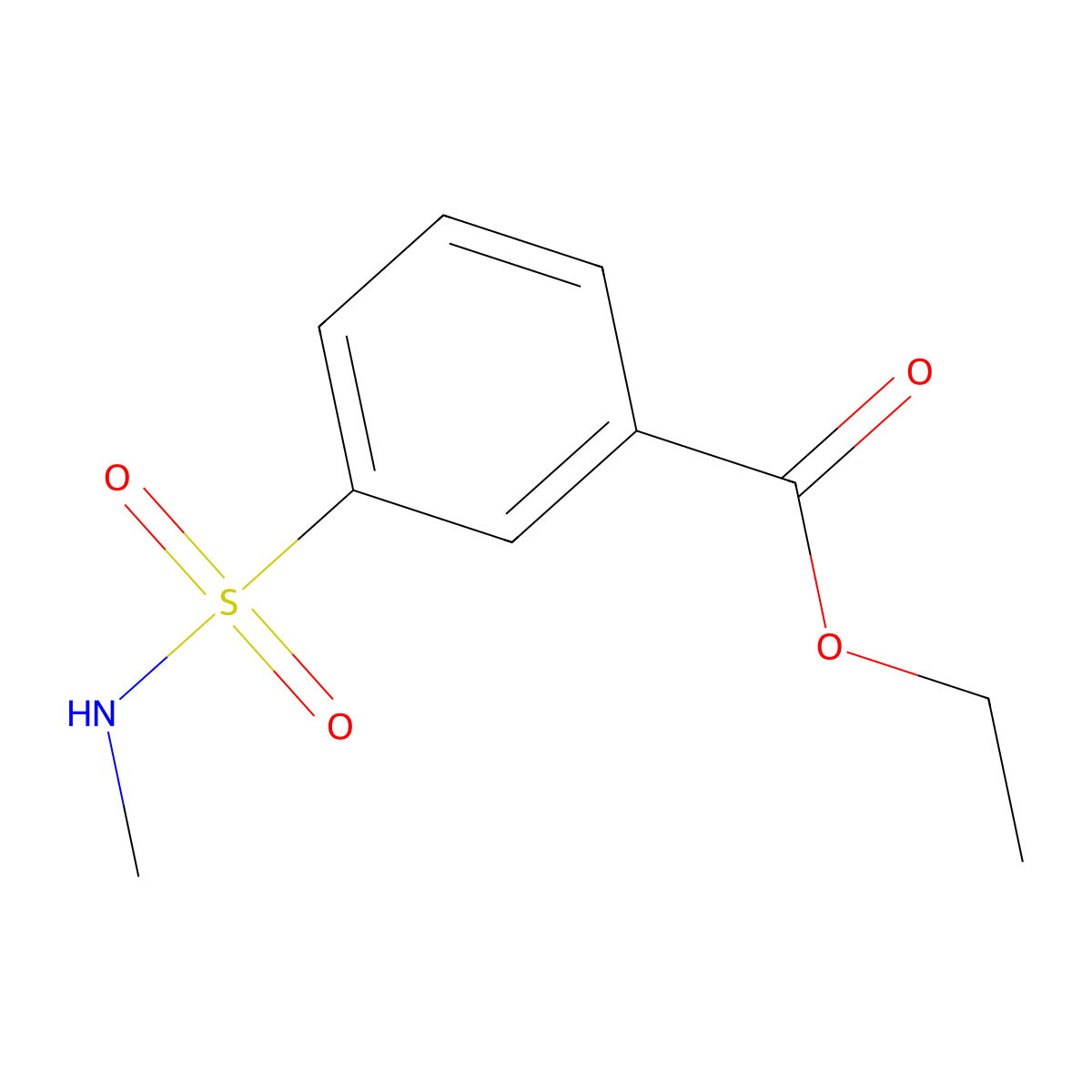 Ethyl 3-(methylsulfamoyl)benzoate molecular structure, CAS 861079-75-6