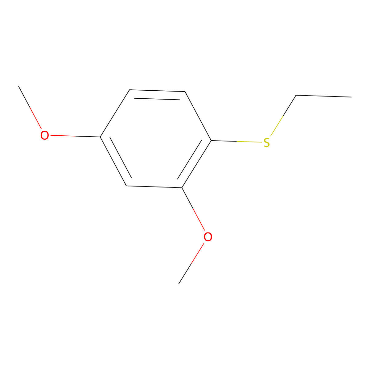 2,4-Dimethoxyphenyl ethyl sulfide molecular structure, CAS 861080-89-9