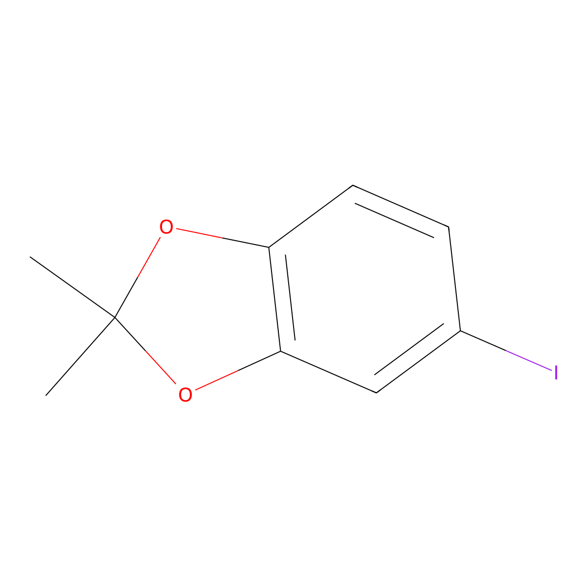5-Iodo-2,2-dimethylbenzo[d][1,3]dioxole molecular structure, CAS 861081-07-4