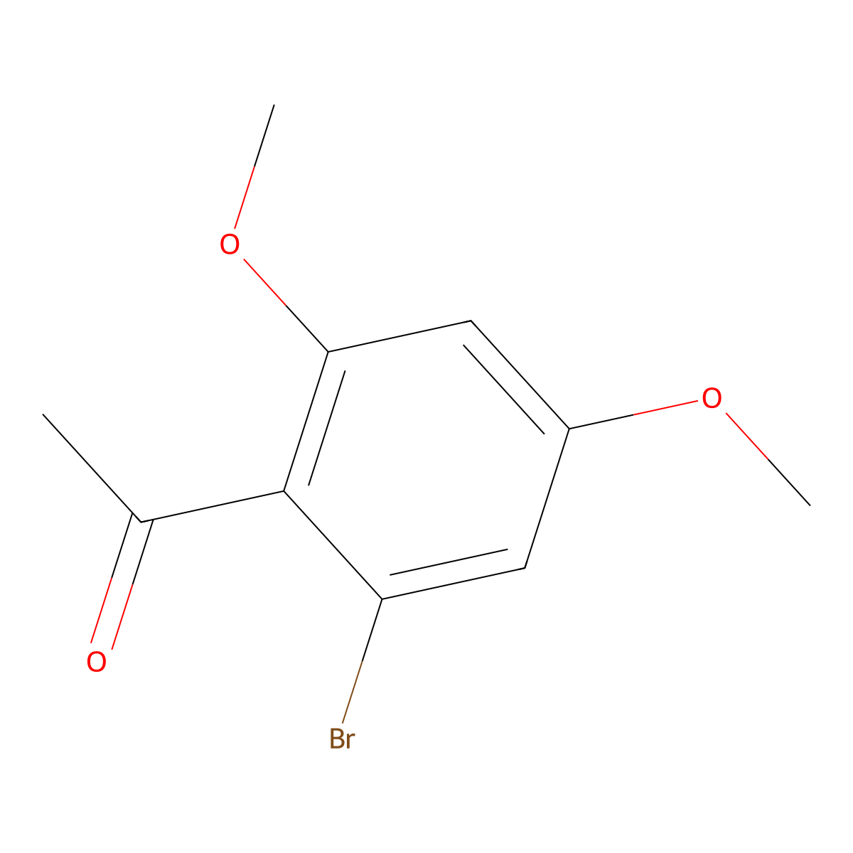 1-(2-Bromo-4,6-dimethoxyphenyl)ethan-1-one molecular structure, CAS 861086-27-3