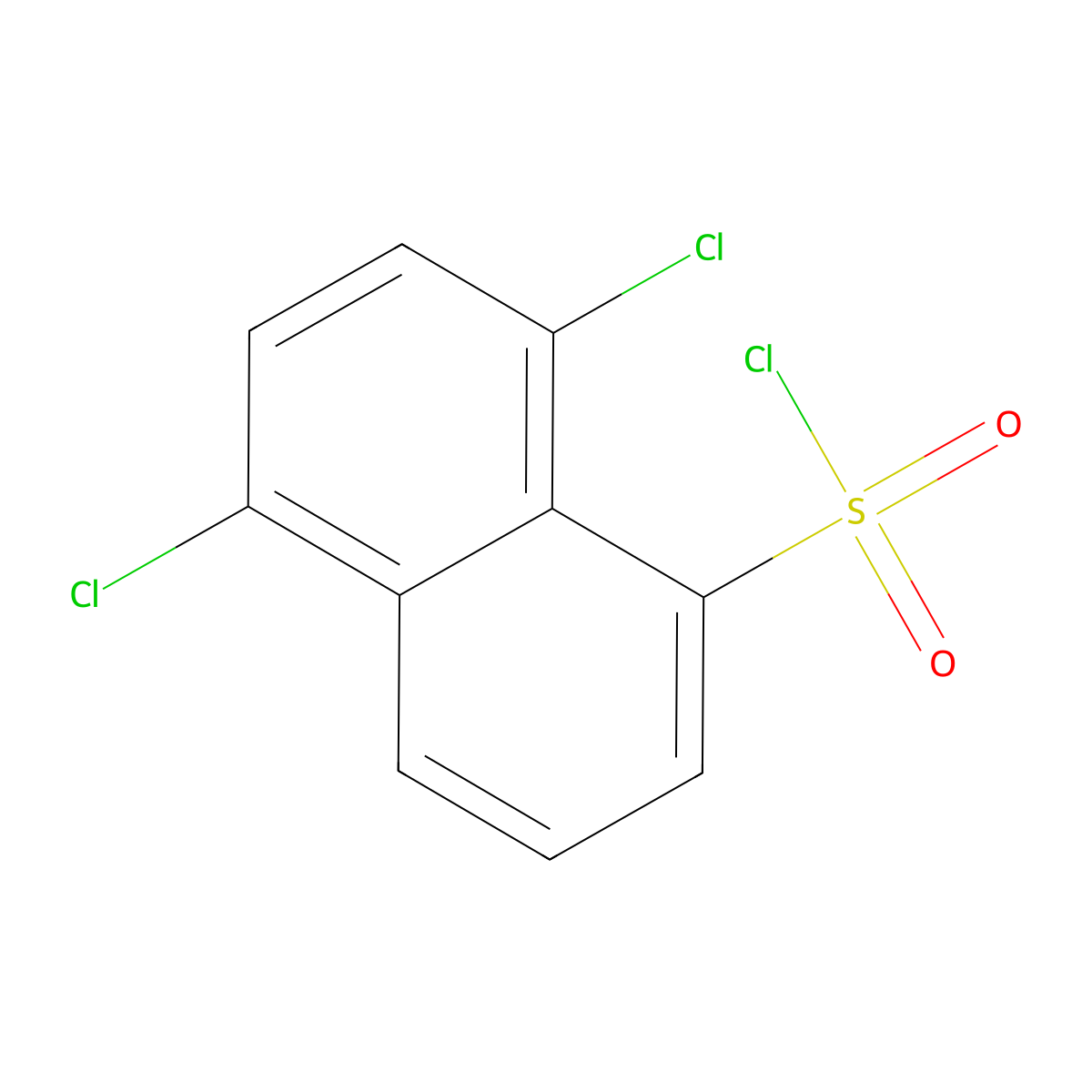 5,8-Dichloronaphthalene-1-sulfonyl chloride molecular structure, CAS 861090-81-5