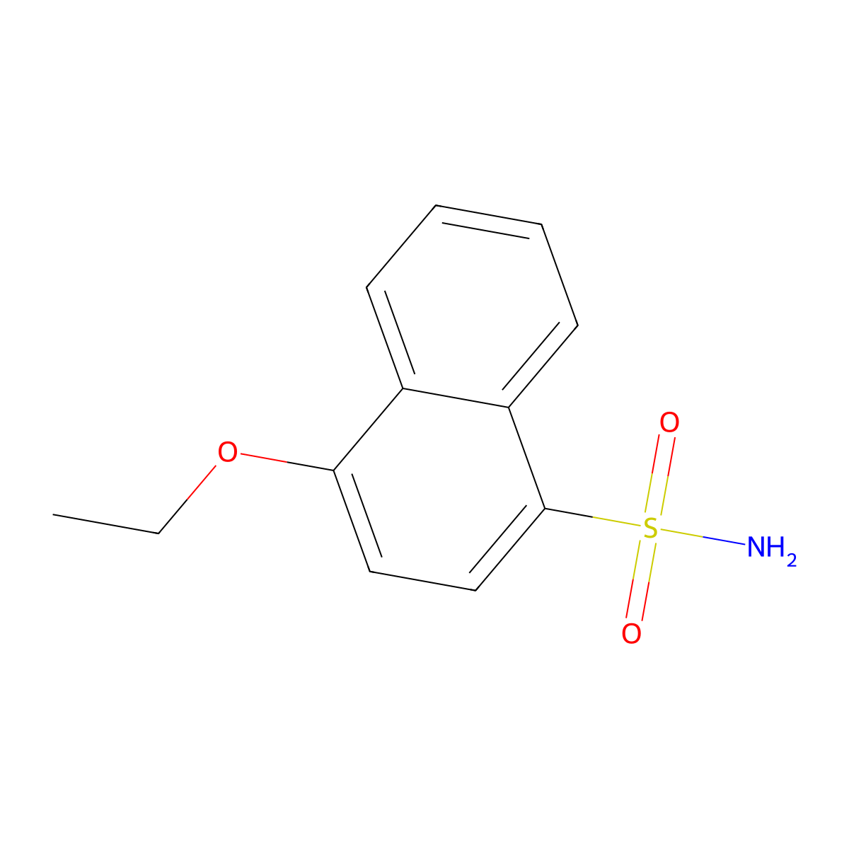 4-Ethoxynaphthalene-1-sulfonamide molecular structure, CAS 861092-30-0