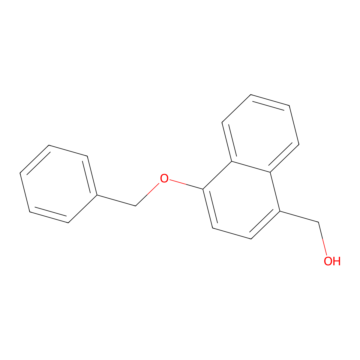 4-(Phenylmethoxy)-1-naphthalenemethanol molecular structure, CAS 861092-57-1