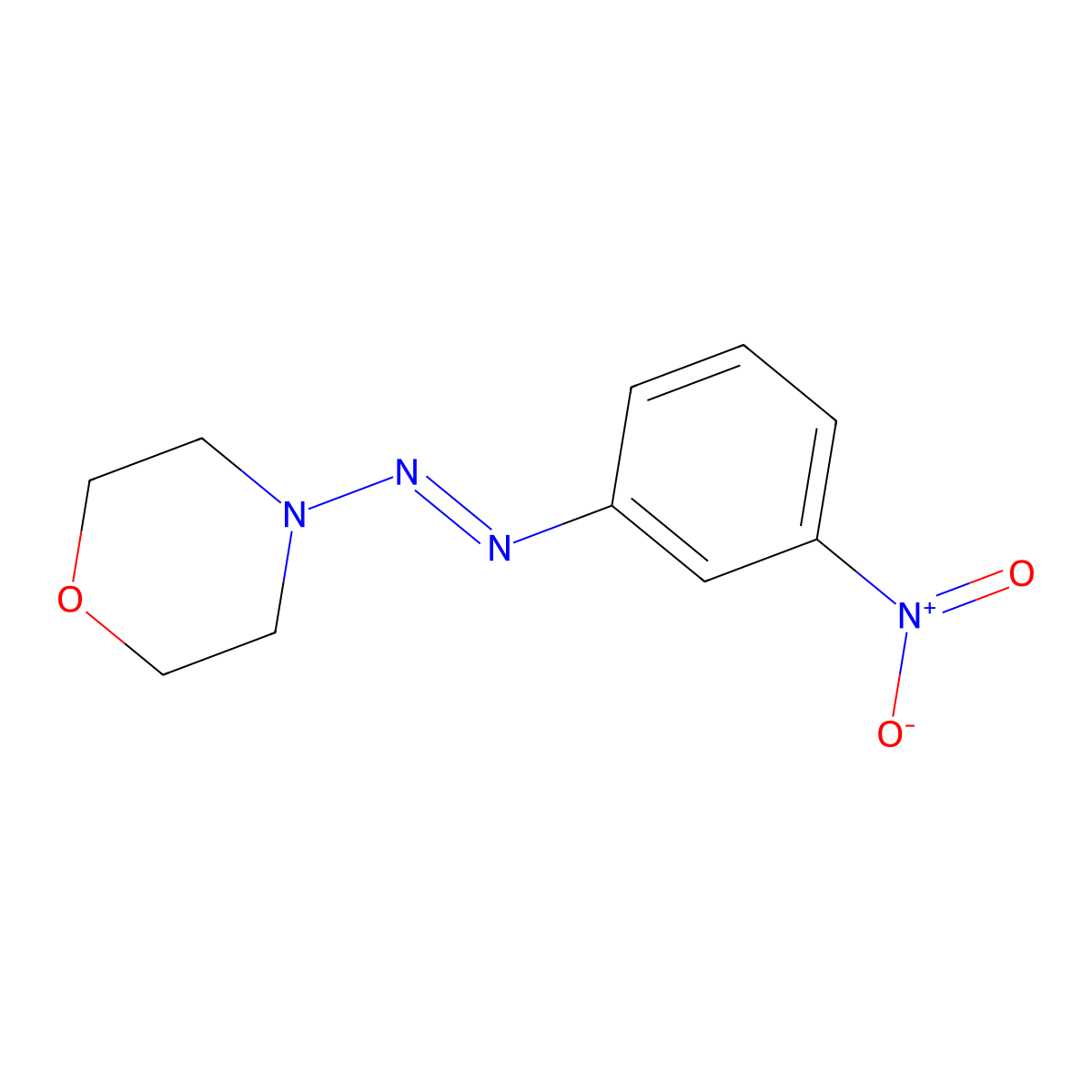 4-[(3-Nitrophenyl)azo]-morpholine molecular structure, CAS 861095-37-6