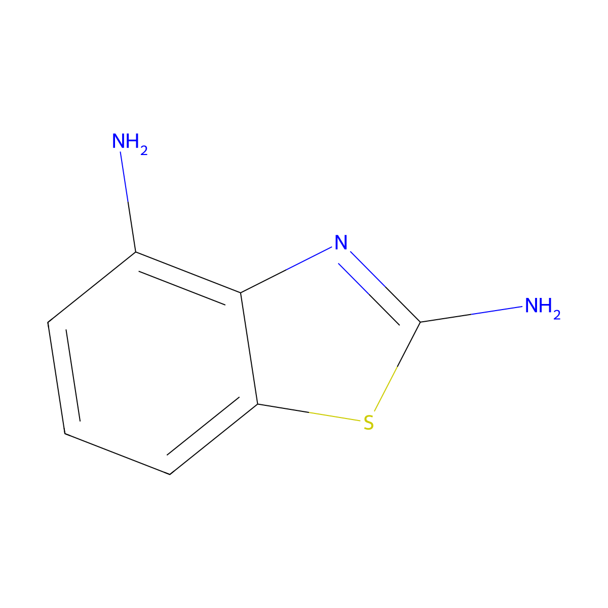 Benzo[d]thiazole-2,4-diamine molecular structure, CAS 861100-75-6