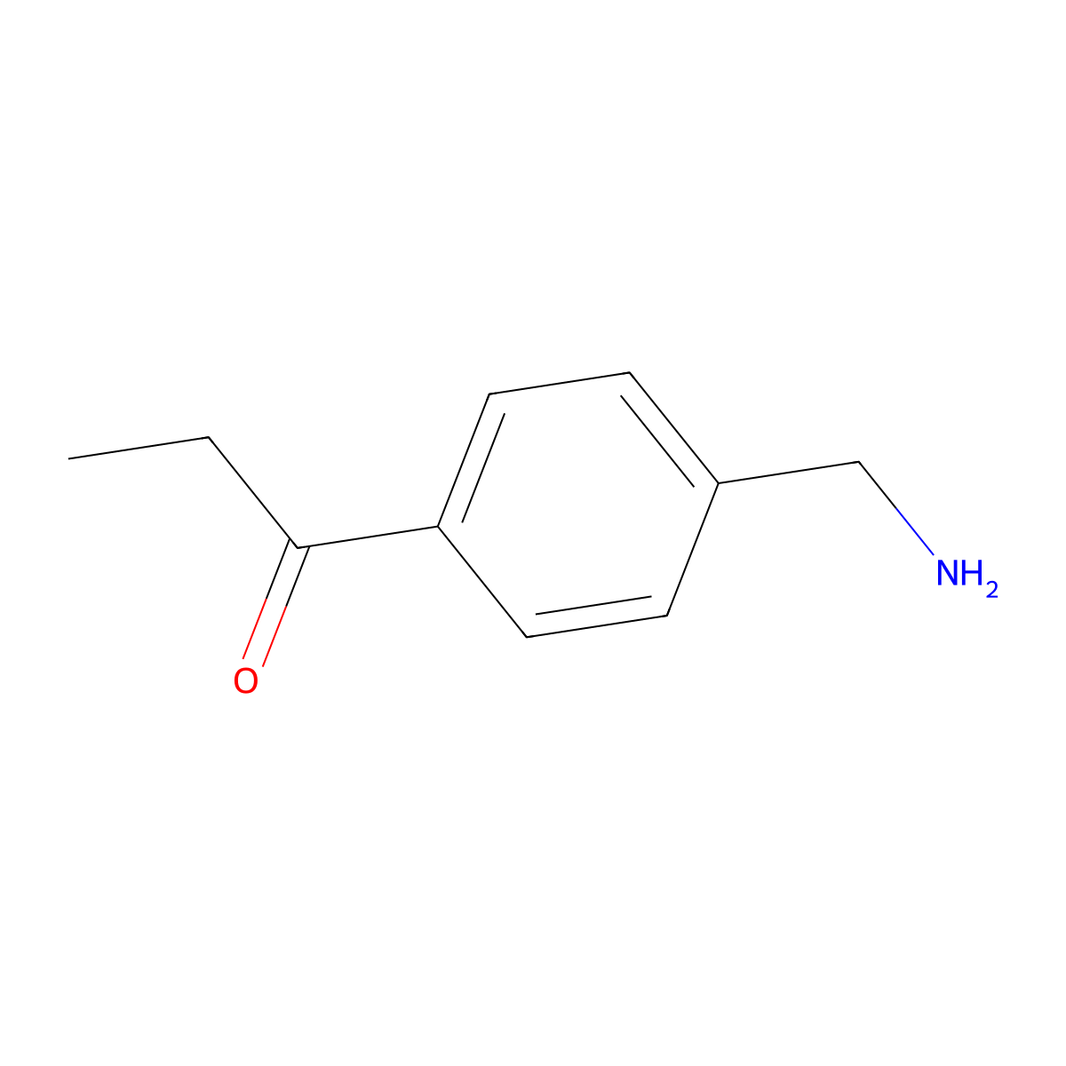 1-[4-(Aminomethyl)phenyl]propan-1-one molecular structure, CAS 861103-05-1