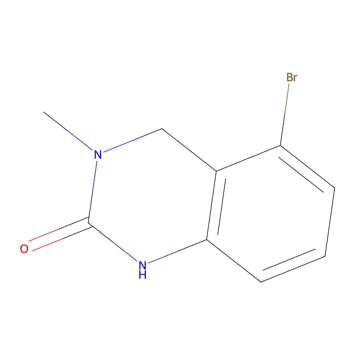 5-Bromo-3,4-dihydro-3-methylquinazolin-2(1H)-one molecular structure, CAS 861106-66-3