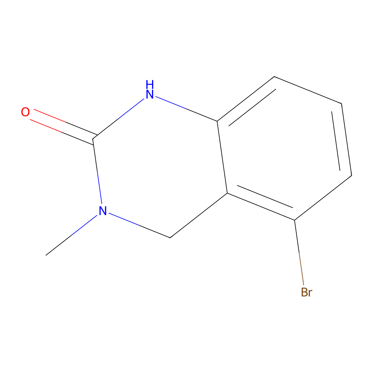 5-Bromo-3,4-dihydro-3-methylquinazolin-2(1H)-one molecular structure, CAS 861106-66-3