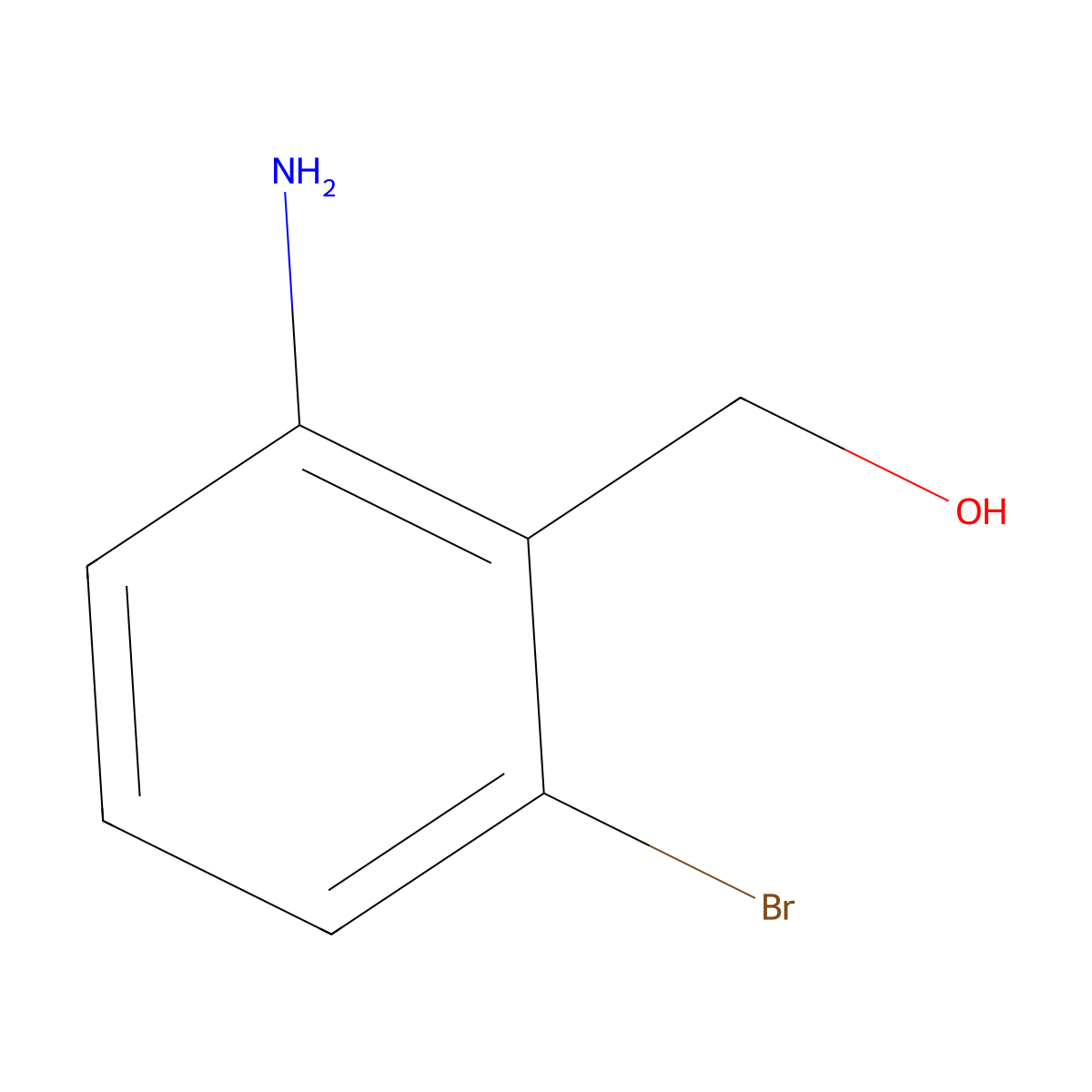 2-Amino-6-bromobenzenemethanol molecular structure, CAS 861106-92-5