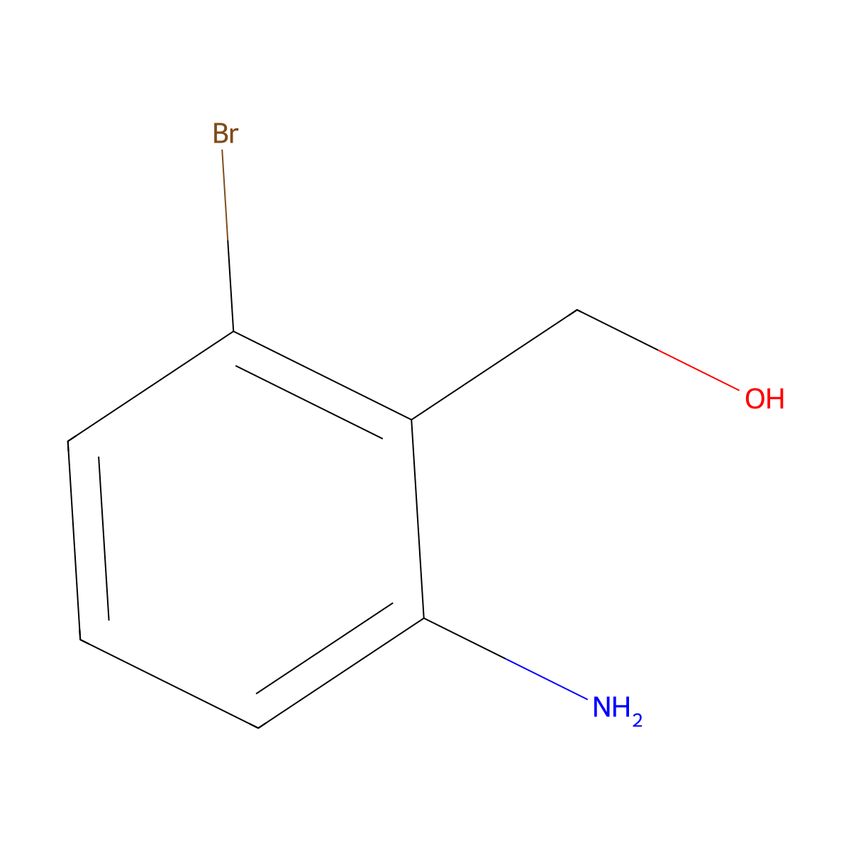 2-Amino-6-bromobenzenemethanol molecular structure, CAS 861106-92-5