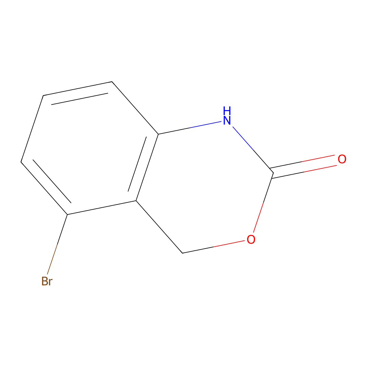 5-Bromo-1H-benzo[d][1,3]oxazin-2(4H)-one molecular structure, CAS 861106-93-6