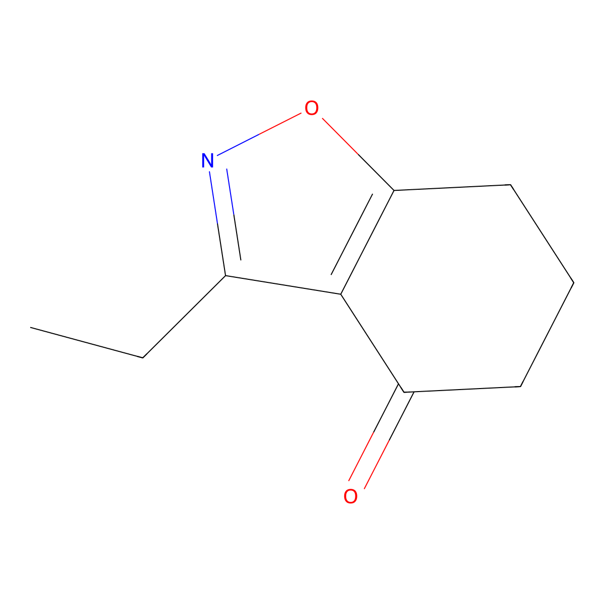 3-Ethyl-4,5,6,7-tetrahydro-1,2-benzoxazol-4-one molecular structure, CAS 861111-80-0