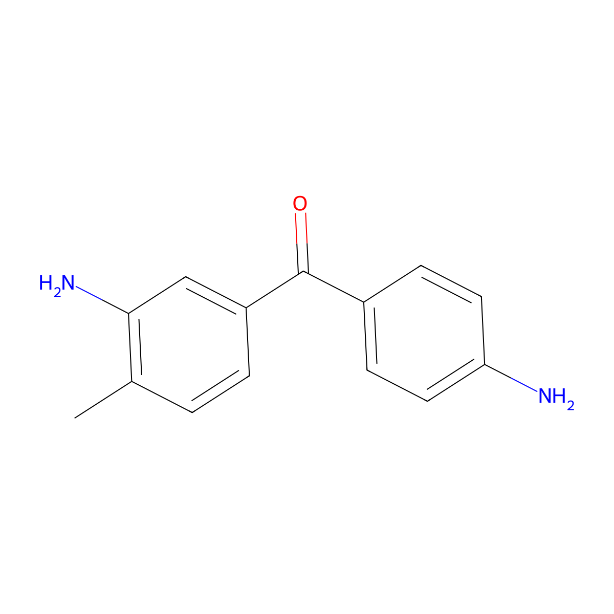(3-Amino-4-methylphenyl)(4-aminophenyl)methanone molecular structure, CAS 86112-75-6