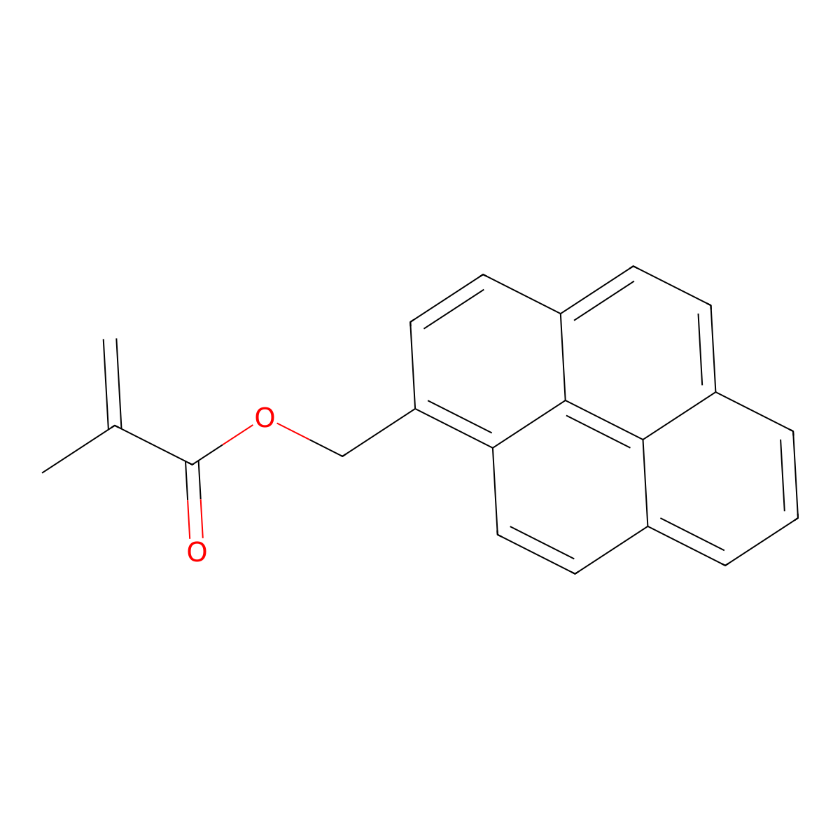 1-Pyrenylmethyl methacrylate molecular structure, CAS 86112-79-0