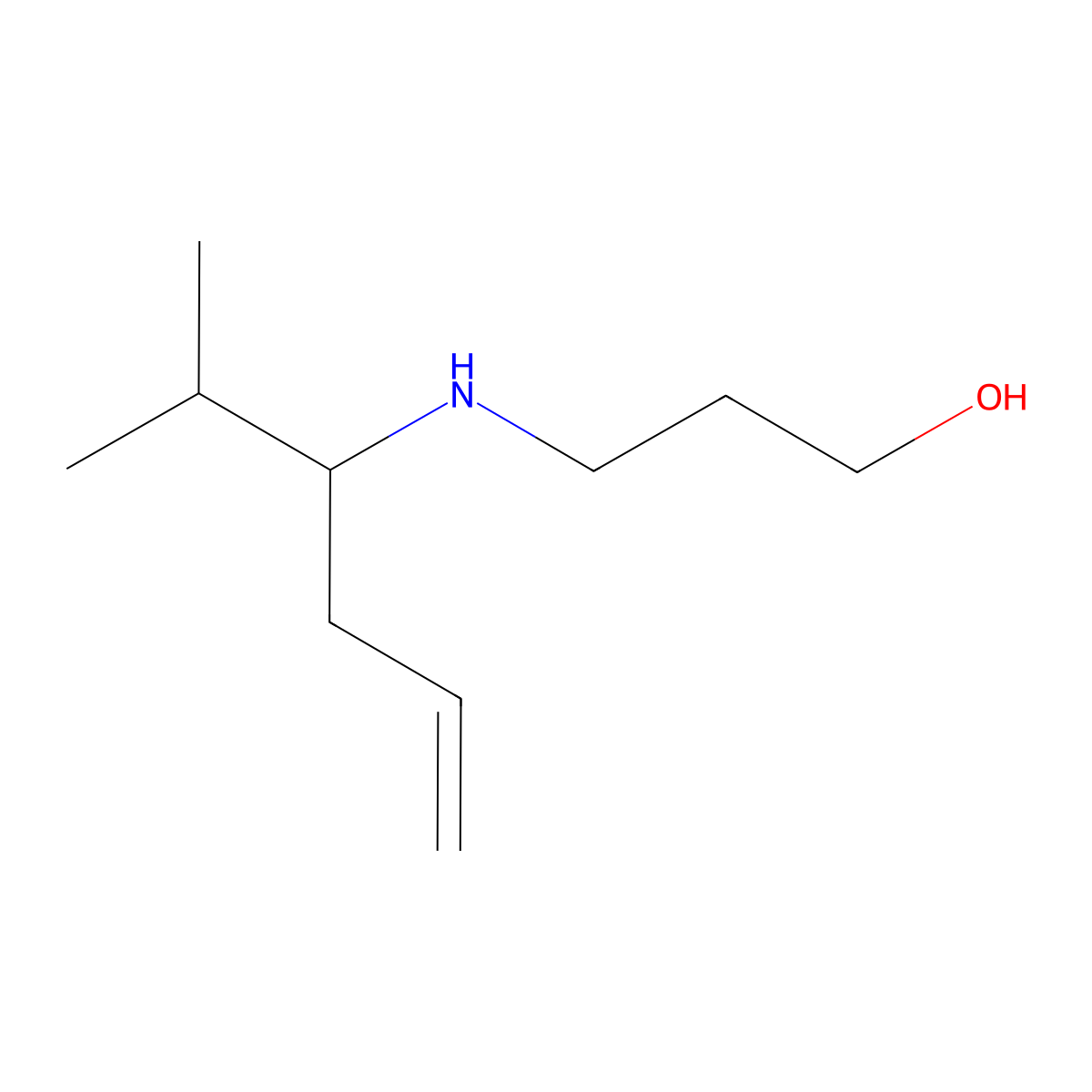 3-((2-Methylhex-5-en-3-yl)amino)propan-1-ol molecular structure, CAS 861121-40-6
