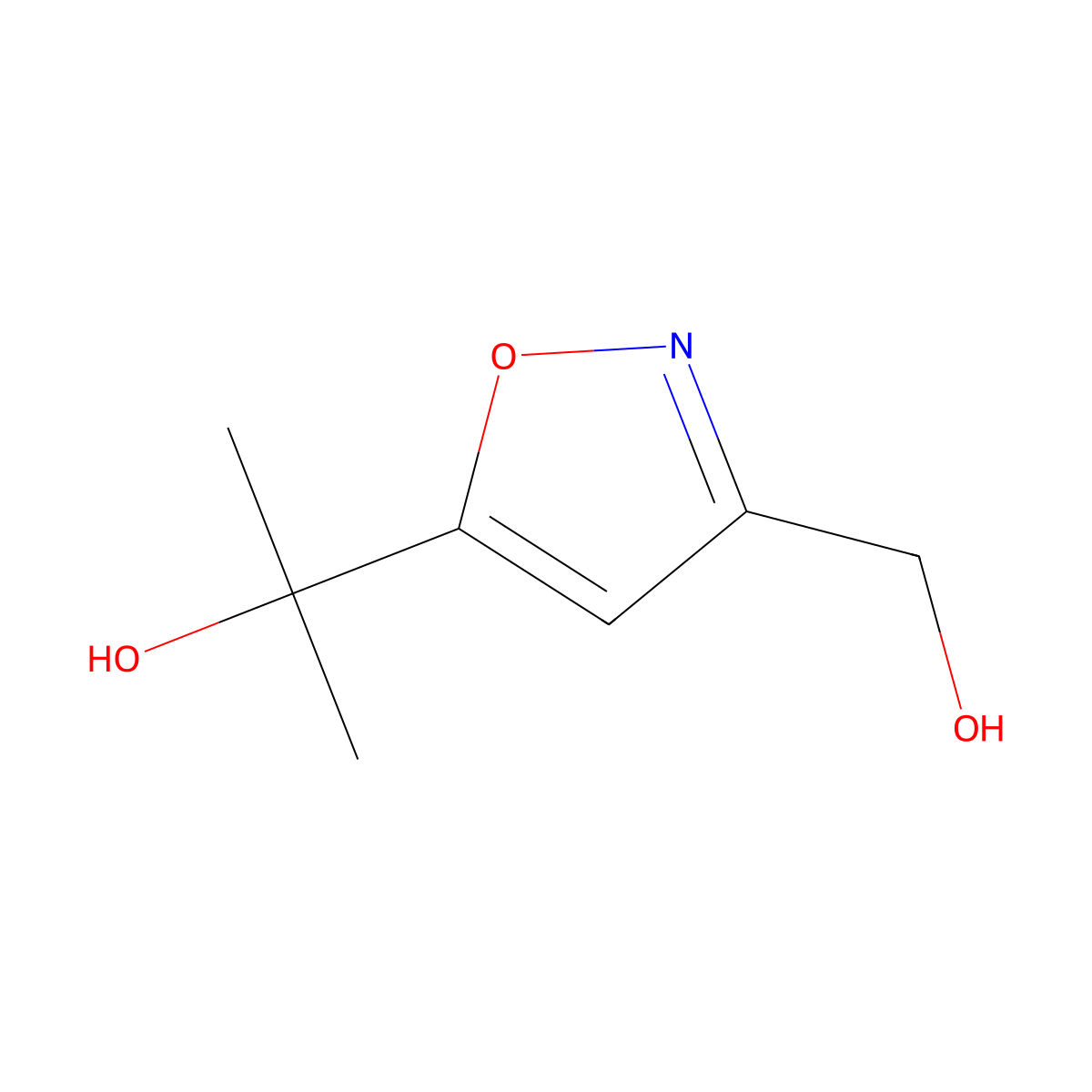 alpha5,alpha5-Dimethyl-3,5-isoxazoledimethanol molecular structure, CAS 861136-17-6