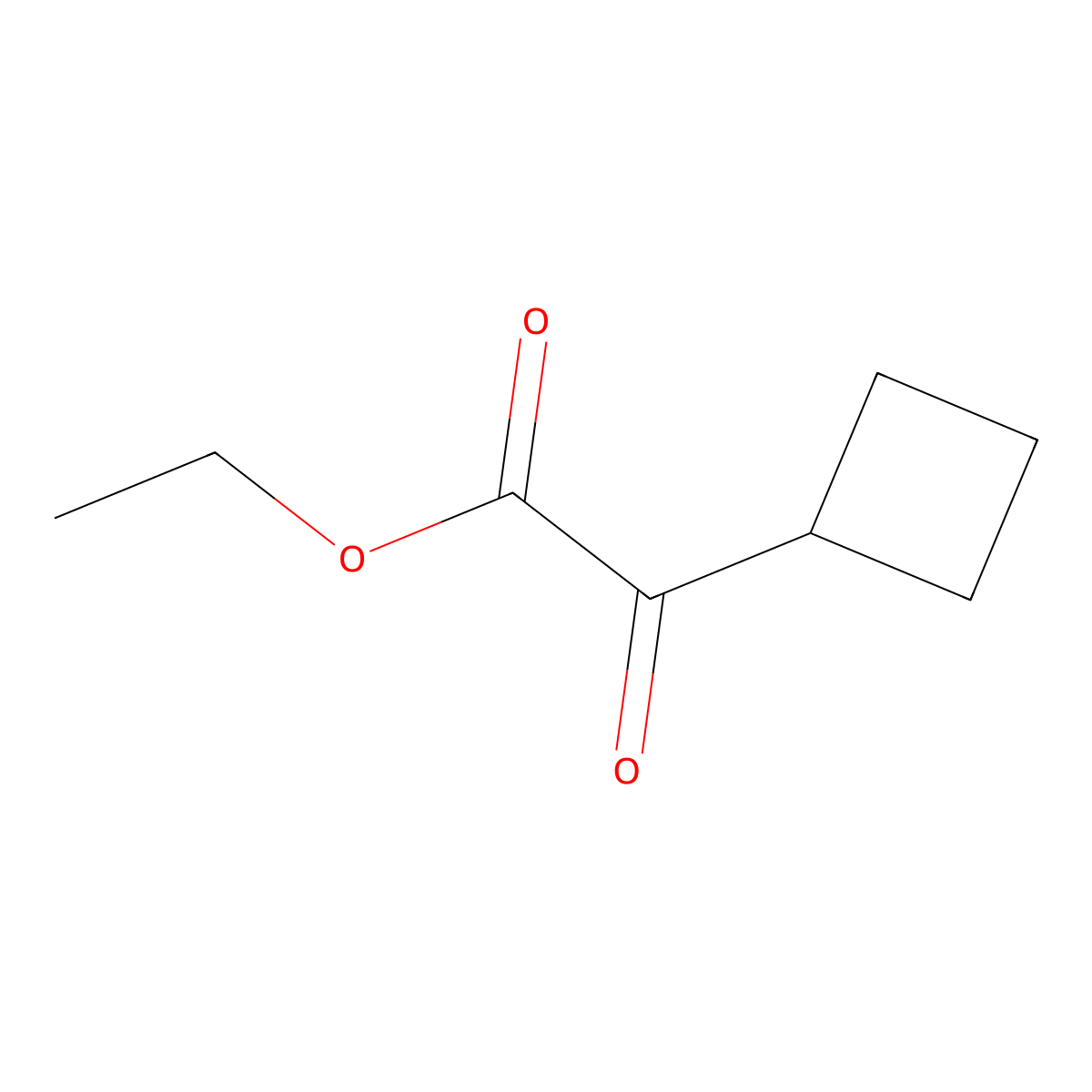 Ethyl 2-cyclobutyl-2-oxoacetate molecular structure, CAS 861160-59-0