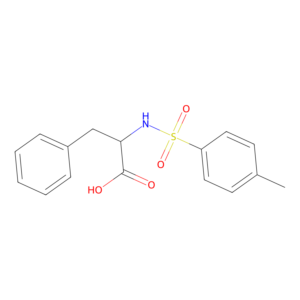 N-Tosyl-D-phenylalanine molecular structure, CAS 86117-53-5