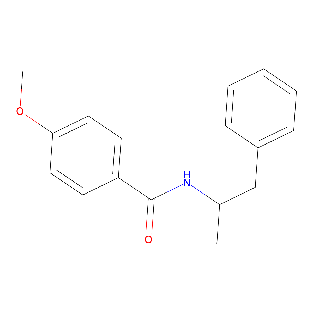 4-methoxy-N-(1-phenylpropan-2-yl)benzamide molecular structure, CAS 86117-77-3
