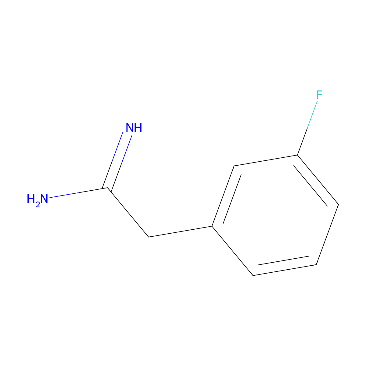 2-(3-Fluorophenyl)ethanimidamide molecular structure, CAS 861198-52-9