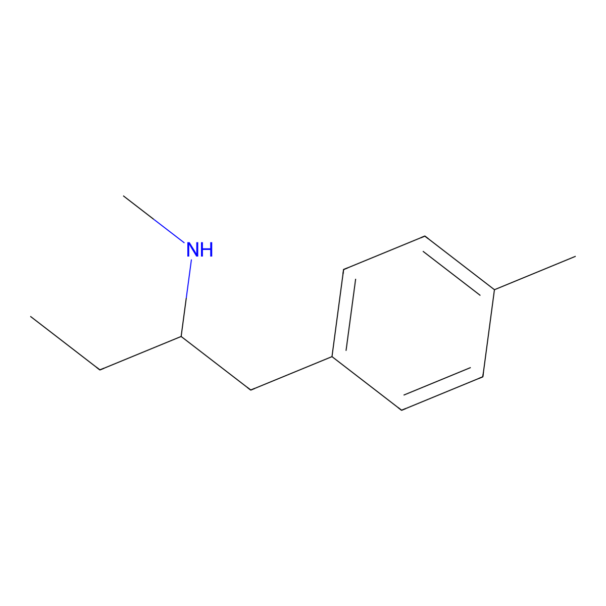 Methyl[1-(4-methylphenyl)butan-2-yl]amine molecular structure, CAS 861199-21-5