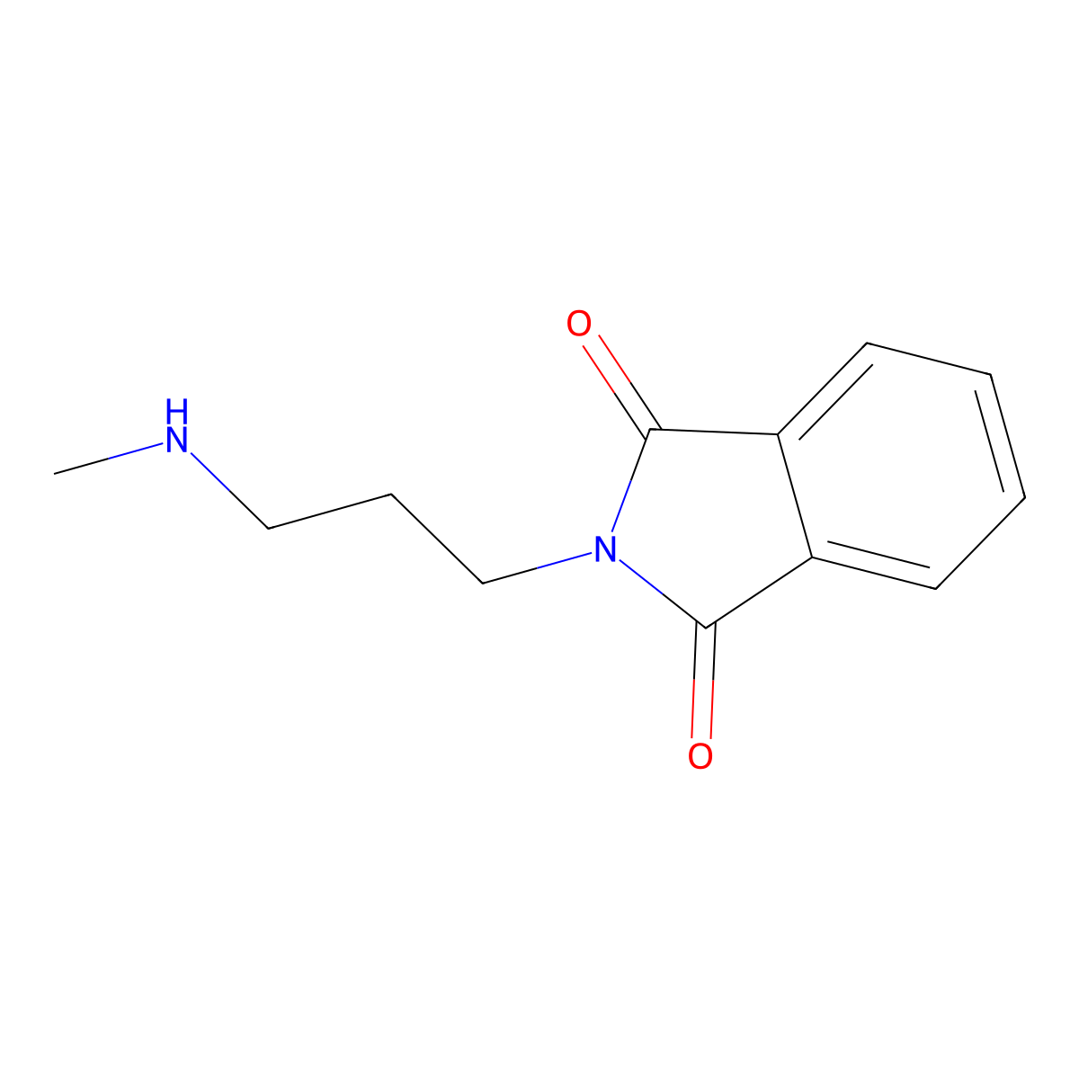 2-[3-(methylamino)propyl]-2,3-dihydro-1H-isoindole-1,3-dione molecular structure, CAS 861199-60-2