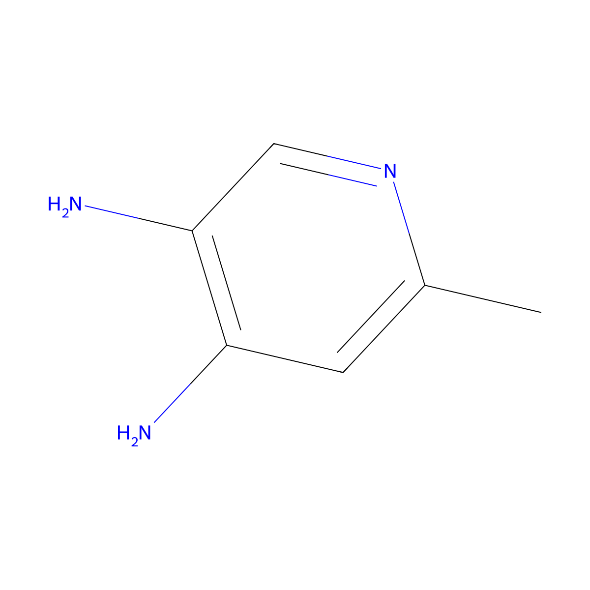 6-Methylpyridine-3,4-diamine molecular structure, CAS 861199-62-4