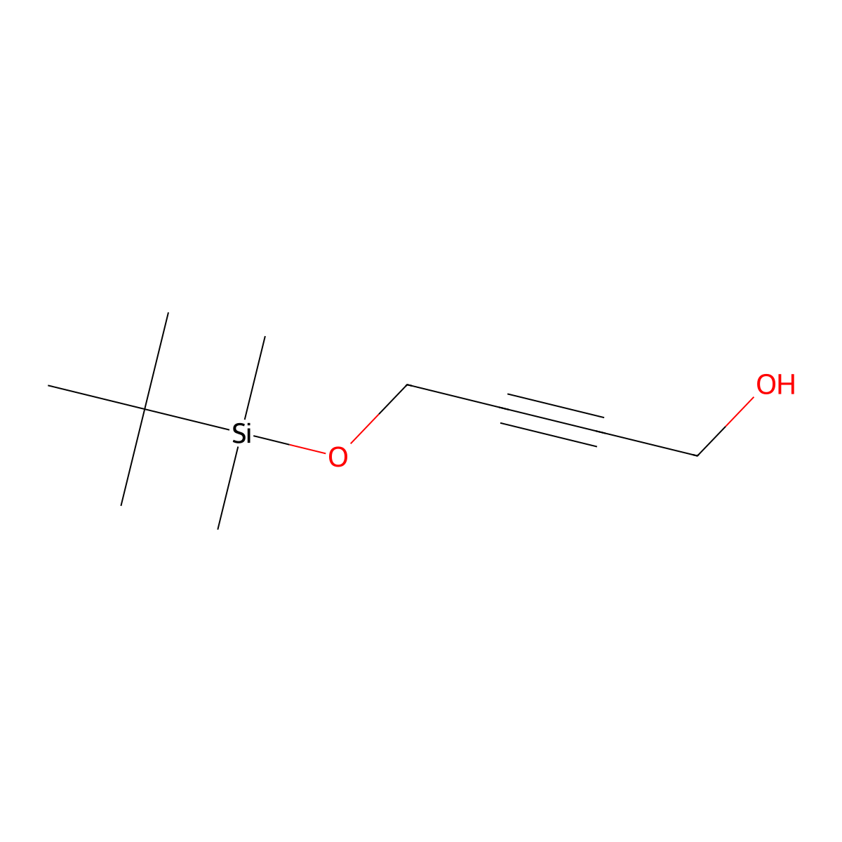 4-((Tert-butyldimethylsilyl)oxy)but-2-yn-1-ol molecular structure, CAS 86120-46-9