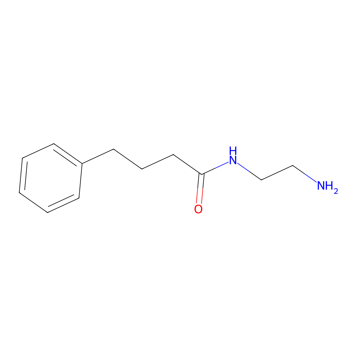 N-(2-aminoethyl)-4-phenylbutanamide molecular structure, CAS 861202-42-8