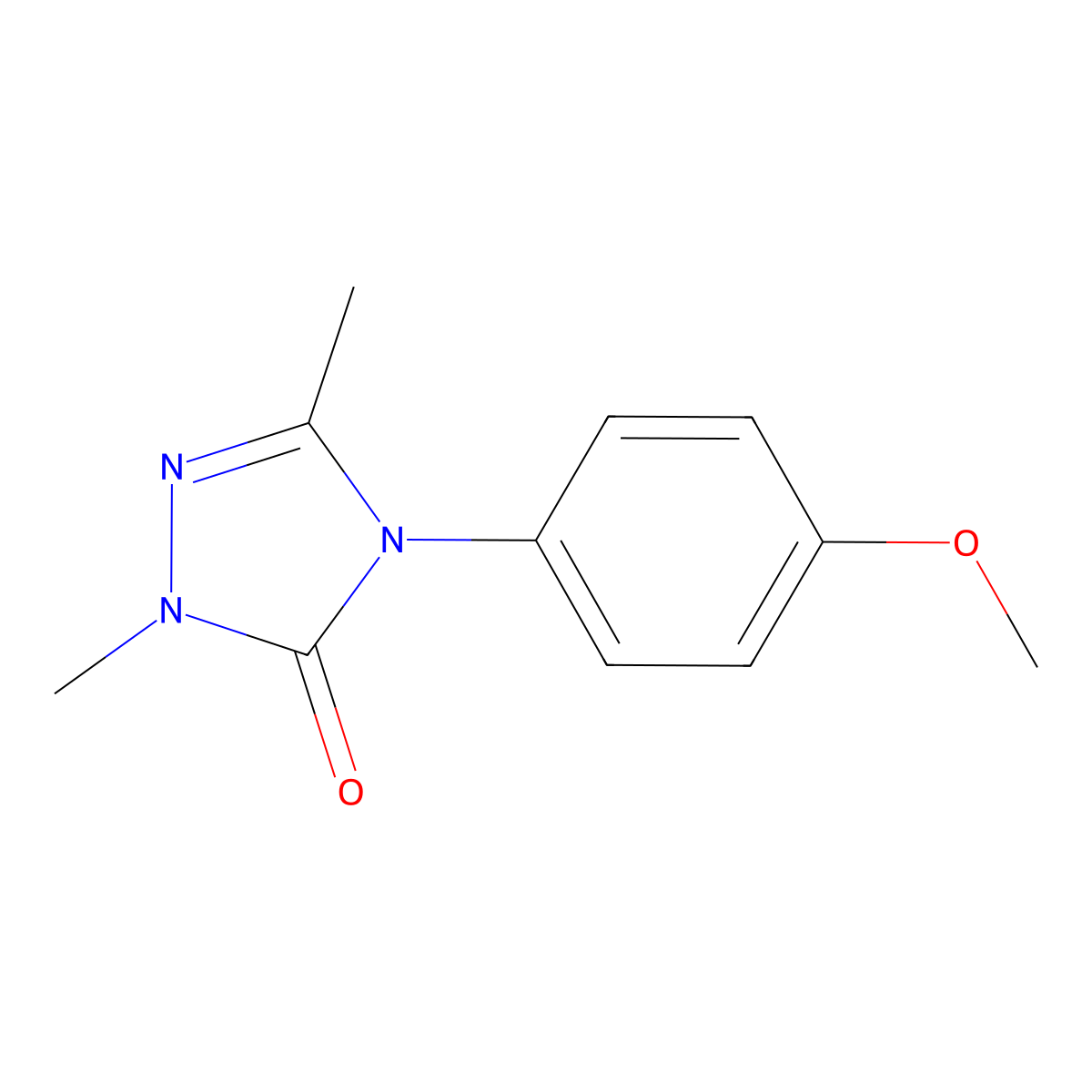 4-(4-methoxyphenyl)-2,5-dimethyl-2,4-dihydro-3H-1,2,4-triazol-3-one molecular structure, CAS 861206-03-3