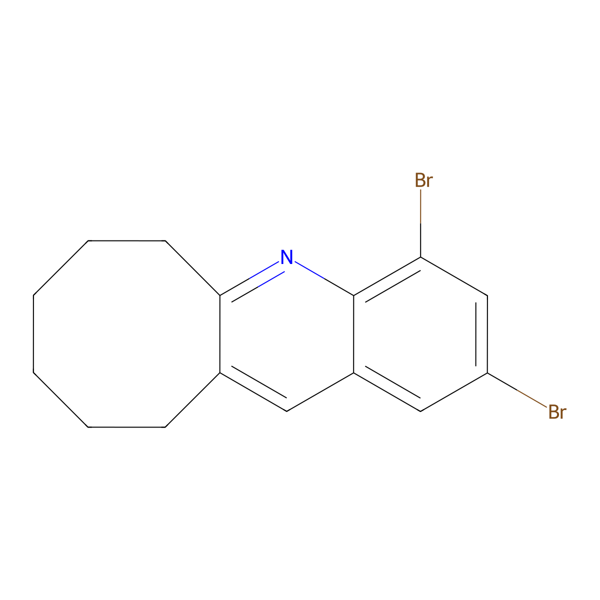 2,4-Dibromo-6,7,8,9,10,11-hexahydrocycloocta[b]quinoline molecular structure, CAS 861206-09-9