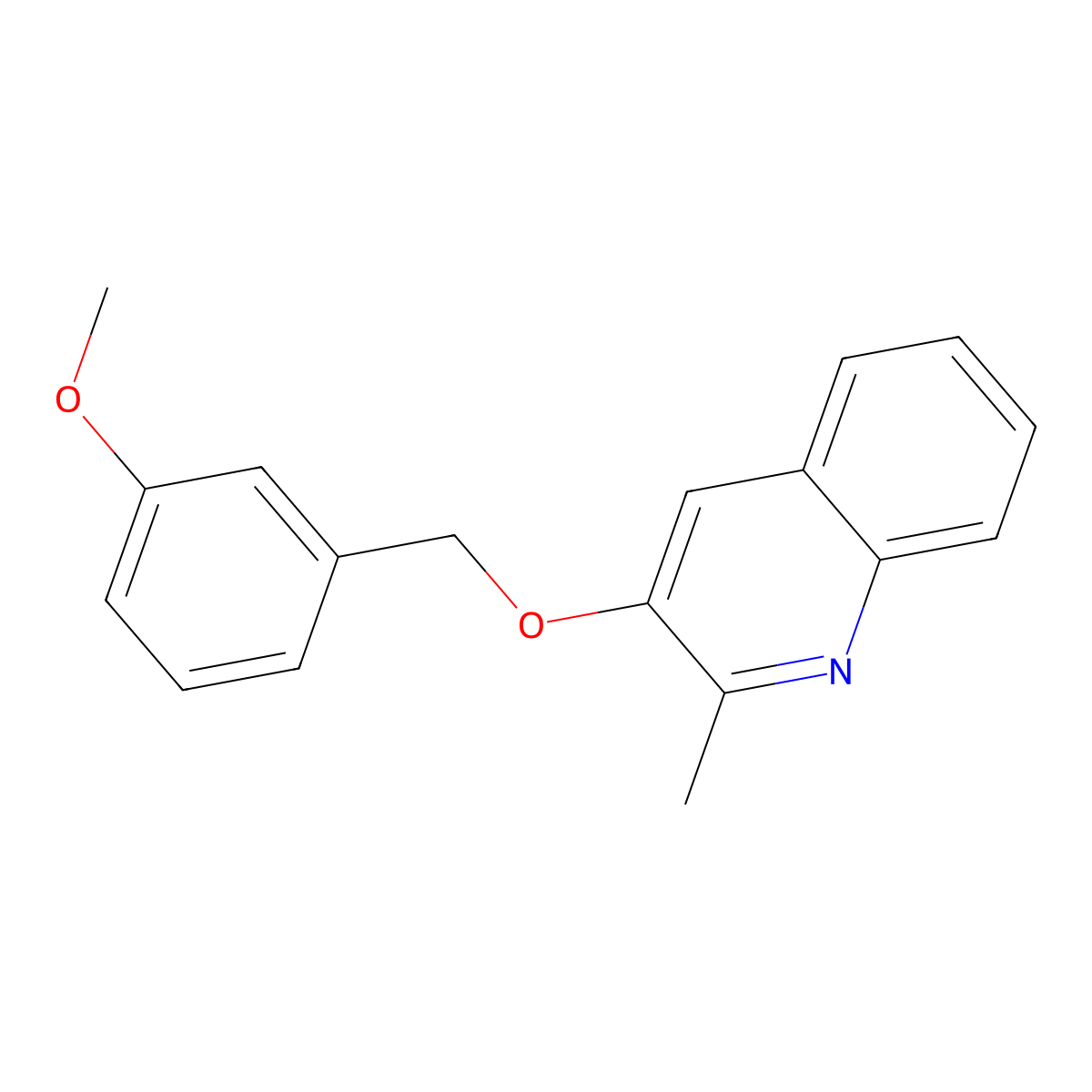 3-[(3-Methoxyphenyl)methoxy]-2-methylquinoline molecular structure, CAS 861206-46-4