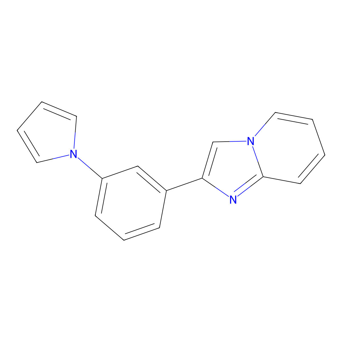 2-[3-(1H-pyrrol-1-yl)phenyl]imidazo[1,2-a]pyridine molecular structure, CAS 861206-66-8