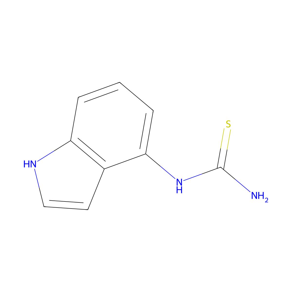 N-(1H-indol-4-yl)thiourea molecular structure, CAS 861208-81-3