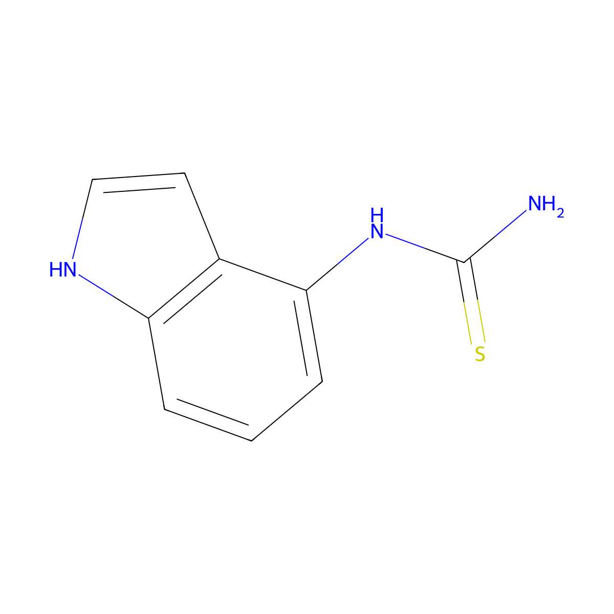 N-(1H-indol-4-yl)thiourea molecular structure, CAS 861208-81-3