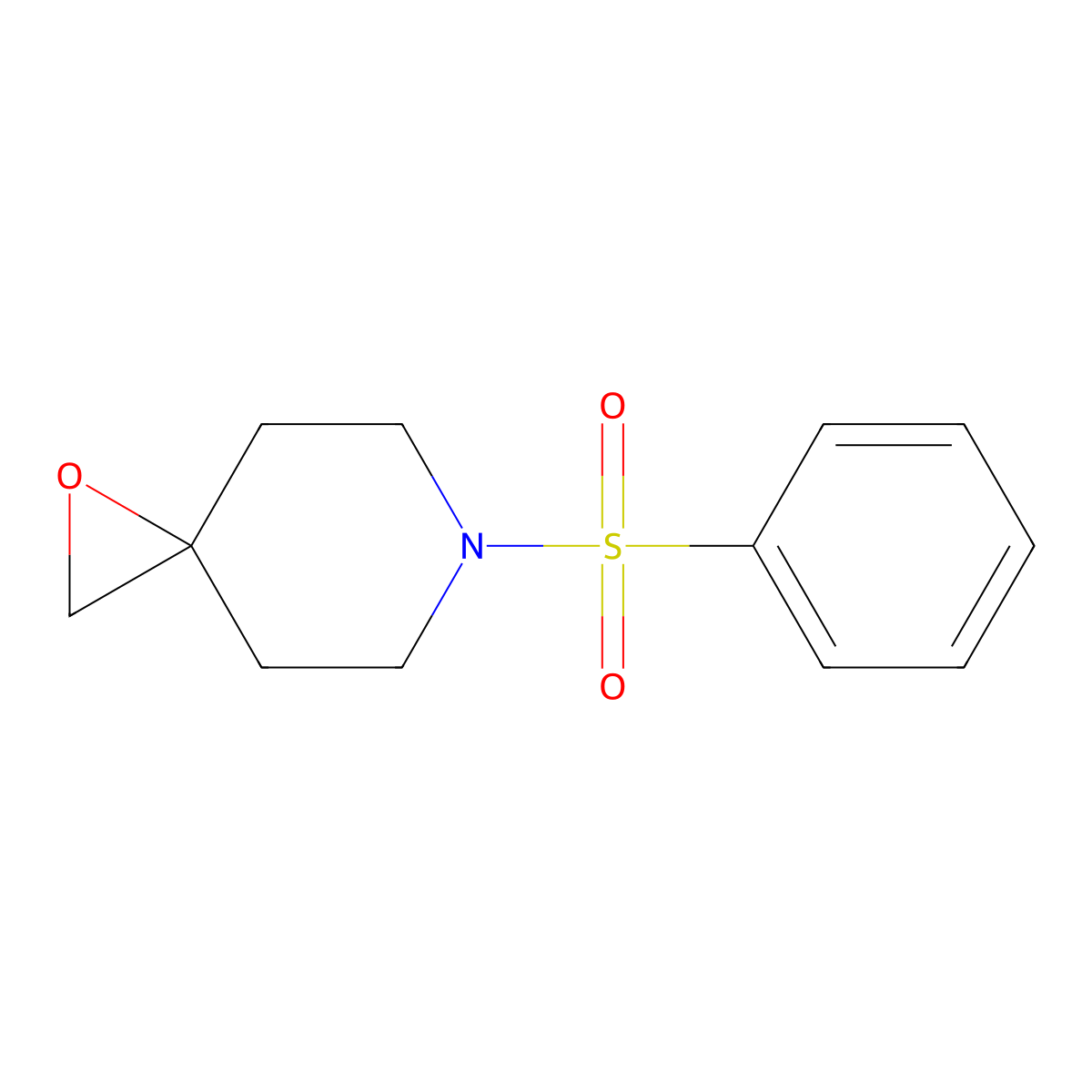 6-(Phenylsulfonyl)-1-oxa-6-azaspiro[2.5]octane molecular structure, CAS 861208-92-6