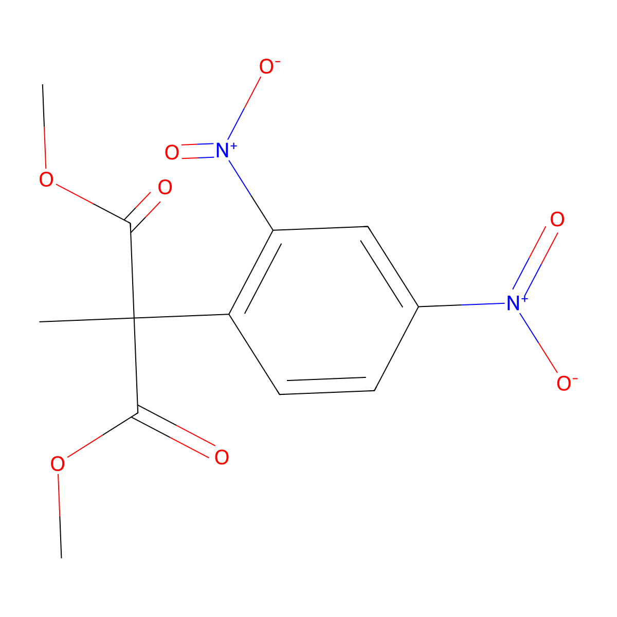 Dimethyl 2-(2,4-dinitrophenyl)-2-methylmalonate molecular structure, CAS 861209-84-9