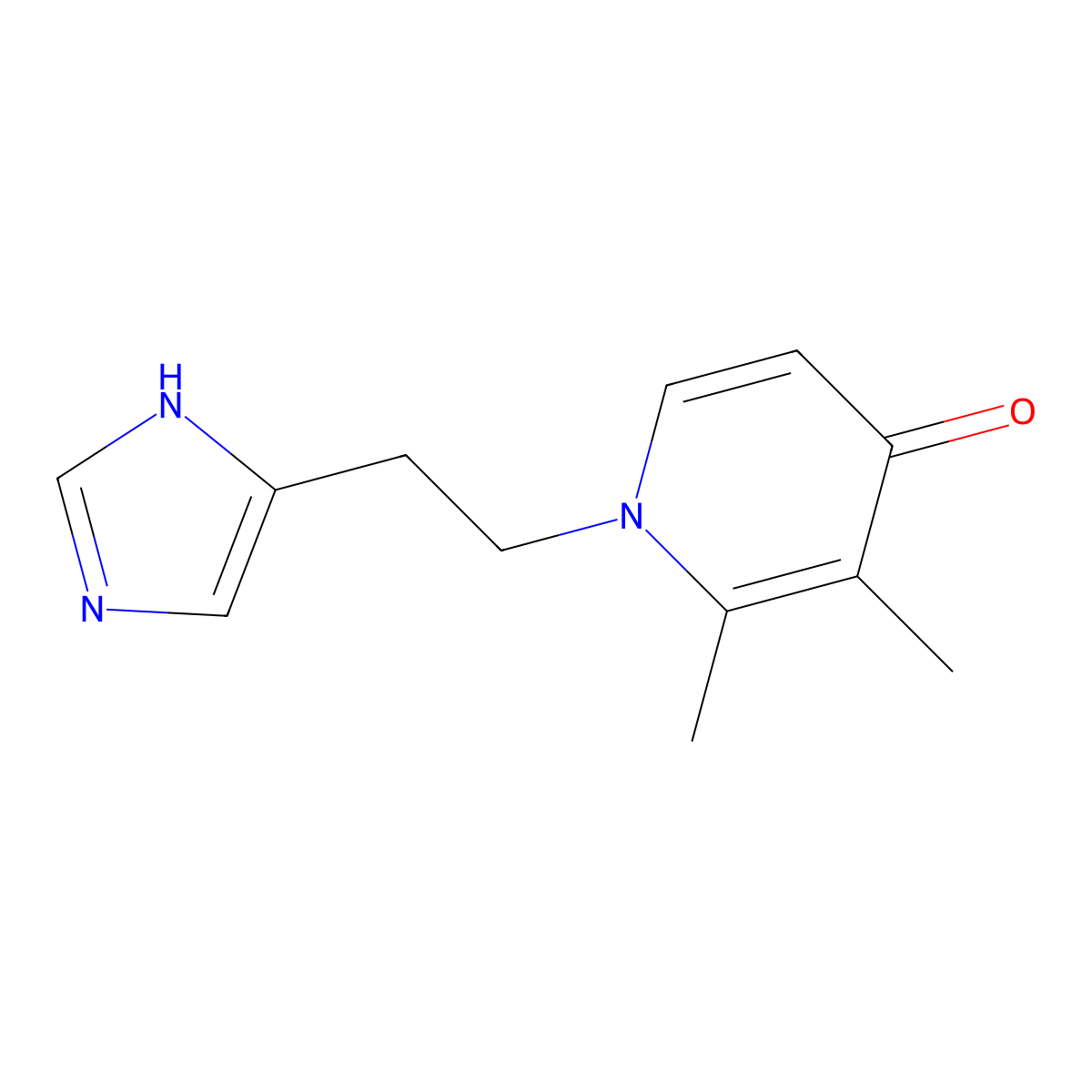1-[2-(1H-imidazol-4-yl)ethyl]-2,3-dimethyl-4(1H)-pyridinone molecular structure, CAS 861210-41-5