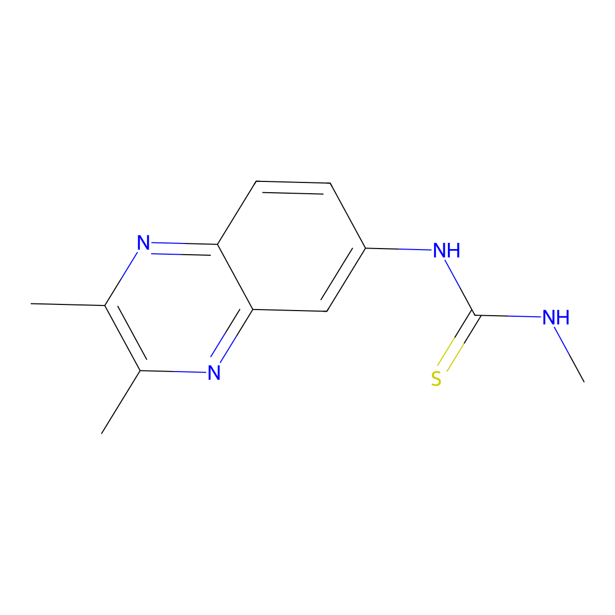 1-(2,3-Dimethylquinoxalin-6-yl)-3-methylthiourea molecular structure, CAS 861210-89-1