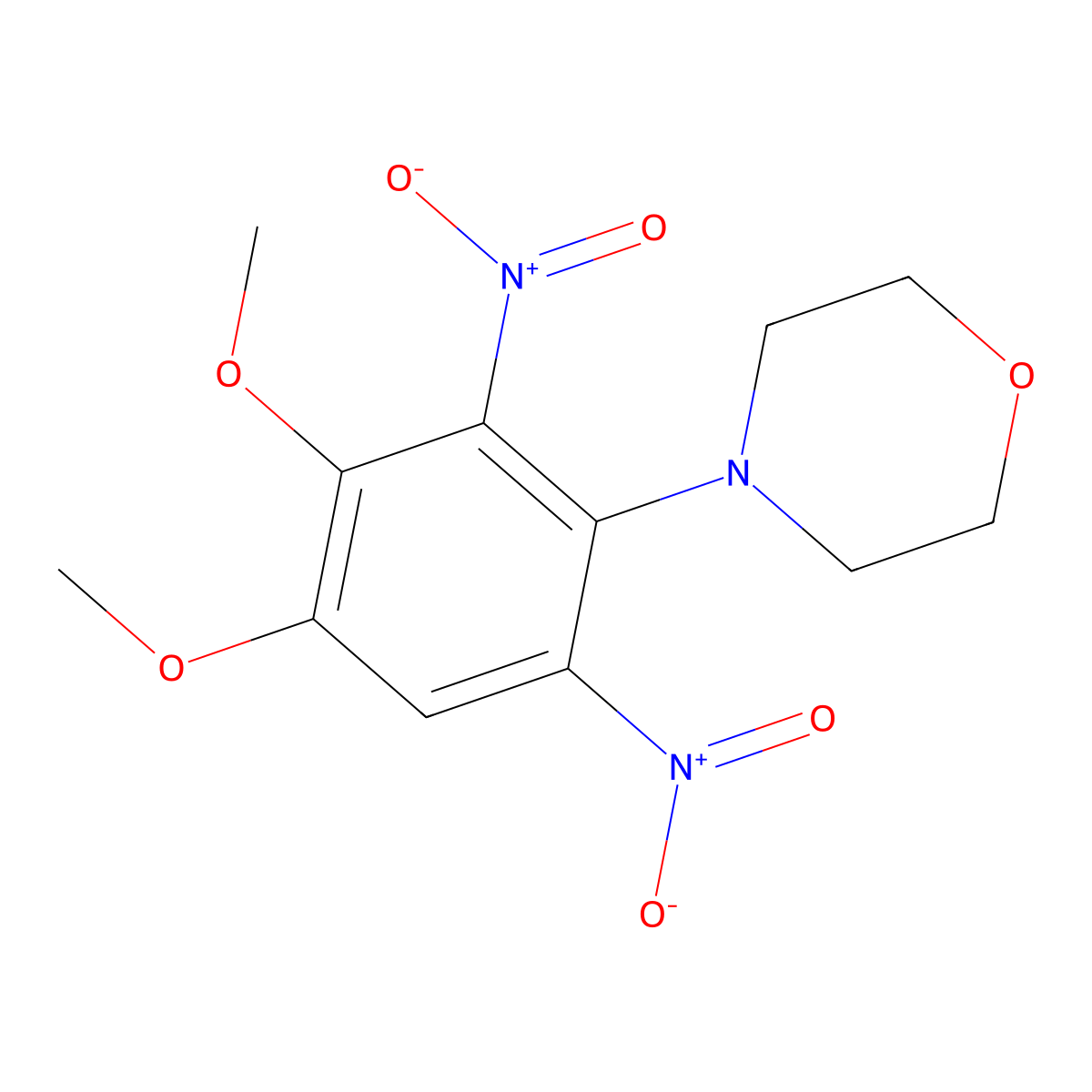 4-(3,4-Dimethoxy-2,6-dinitrophenyl)morpholine molecular structure, CAS 861211-06-5
