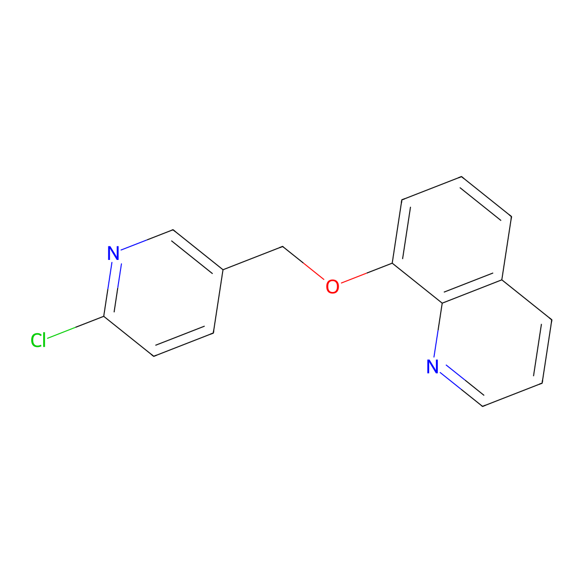 8-[(6-Chloropyridin-3-yl)methoxy]quinoline molecular structure, CAS 861211-49-6