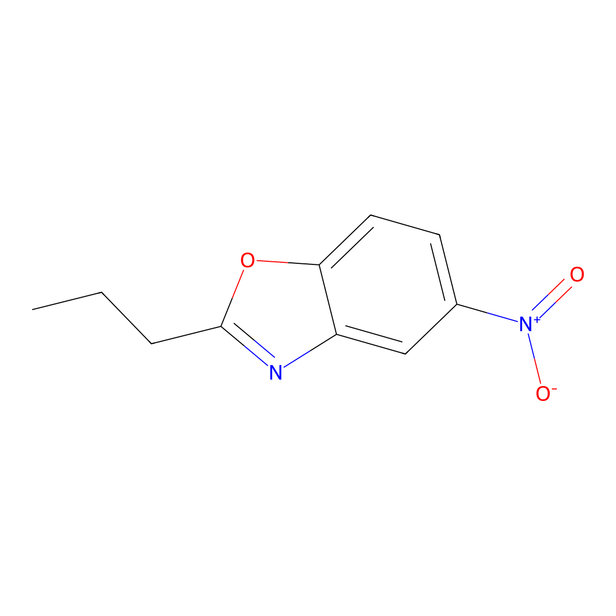 5-Nitro-2-propyl-1,3-benzoxazole molecular structure, CAS 861211-72-5