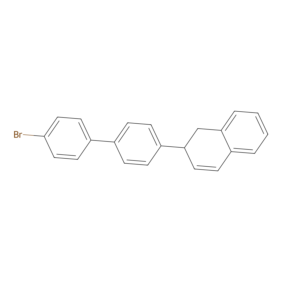 2-(4'-Bromo-biphenyl-4-yl)-1,2-dihydronaphthalene molecular structure, CAS 861212-65-9