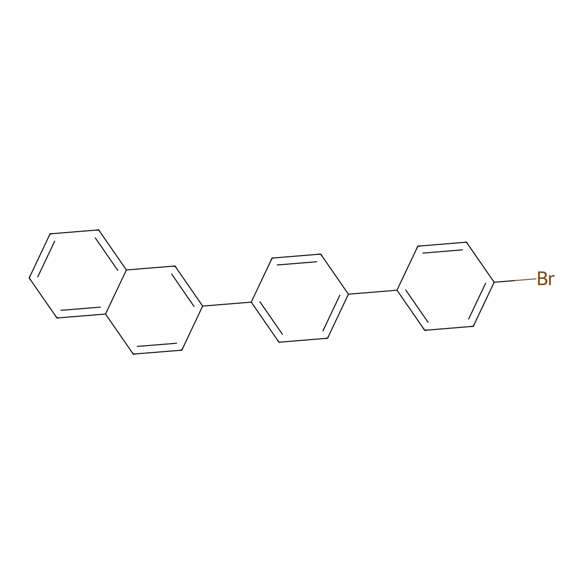 2-[4-(4-Bromophenyl)phenyl]naphthalene molecular structure, CAS 861212-66-0
