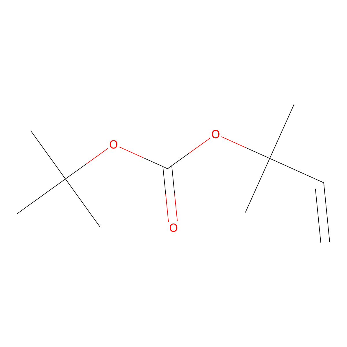 Tert-butyl 2-methylbut-3-en-2-yl carbonate molecular structure, CAS 861216-48-0
