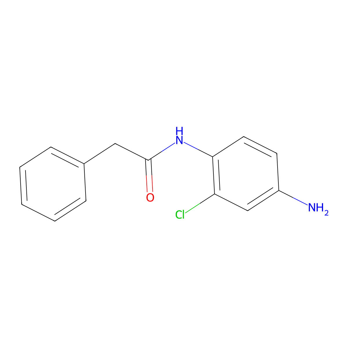 N-(4-amino-2-chlorophenyl)-2-phenylacetamide molecular structure, CAS 861224-60-4