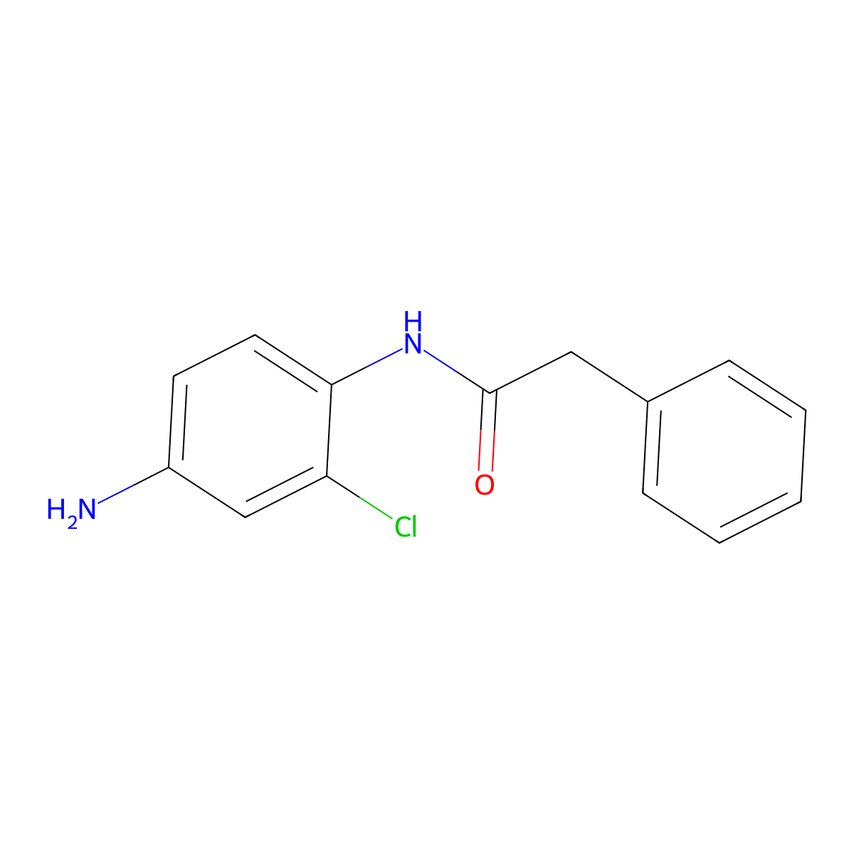 N-(4-amino-2-chlorophenyl)-2-phenylacetamide molecular structure, CAS 861224-60-4